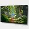 Designart - Bright Green Forest in Morning - Landscape Photography Canvas Print